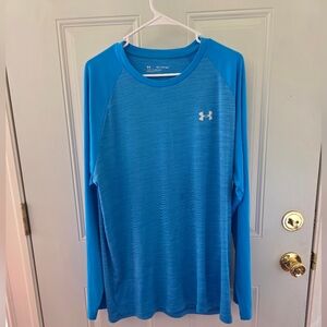 Under Armour Men’s Long Sleeve Athletic Top - Bright Blue Size XXL